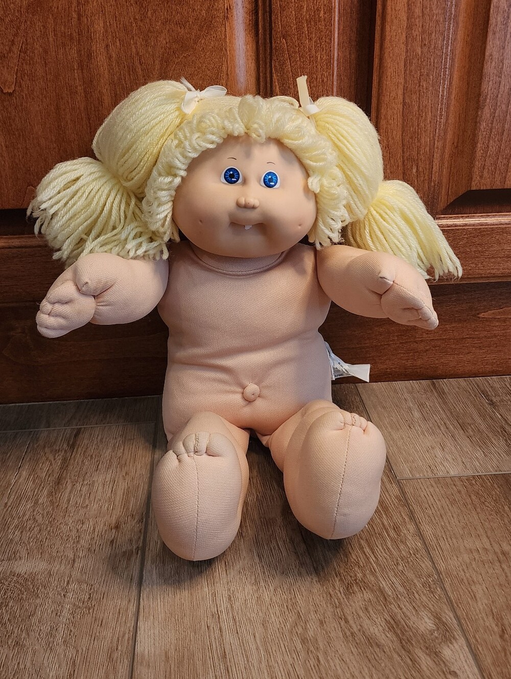 Vintage 1985 Coleco Cabbage Patch Kids Doll Girl Rare #5 Toothy Mold Blonde